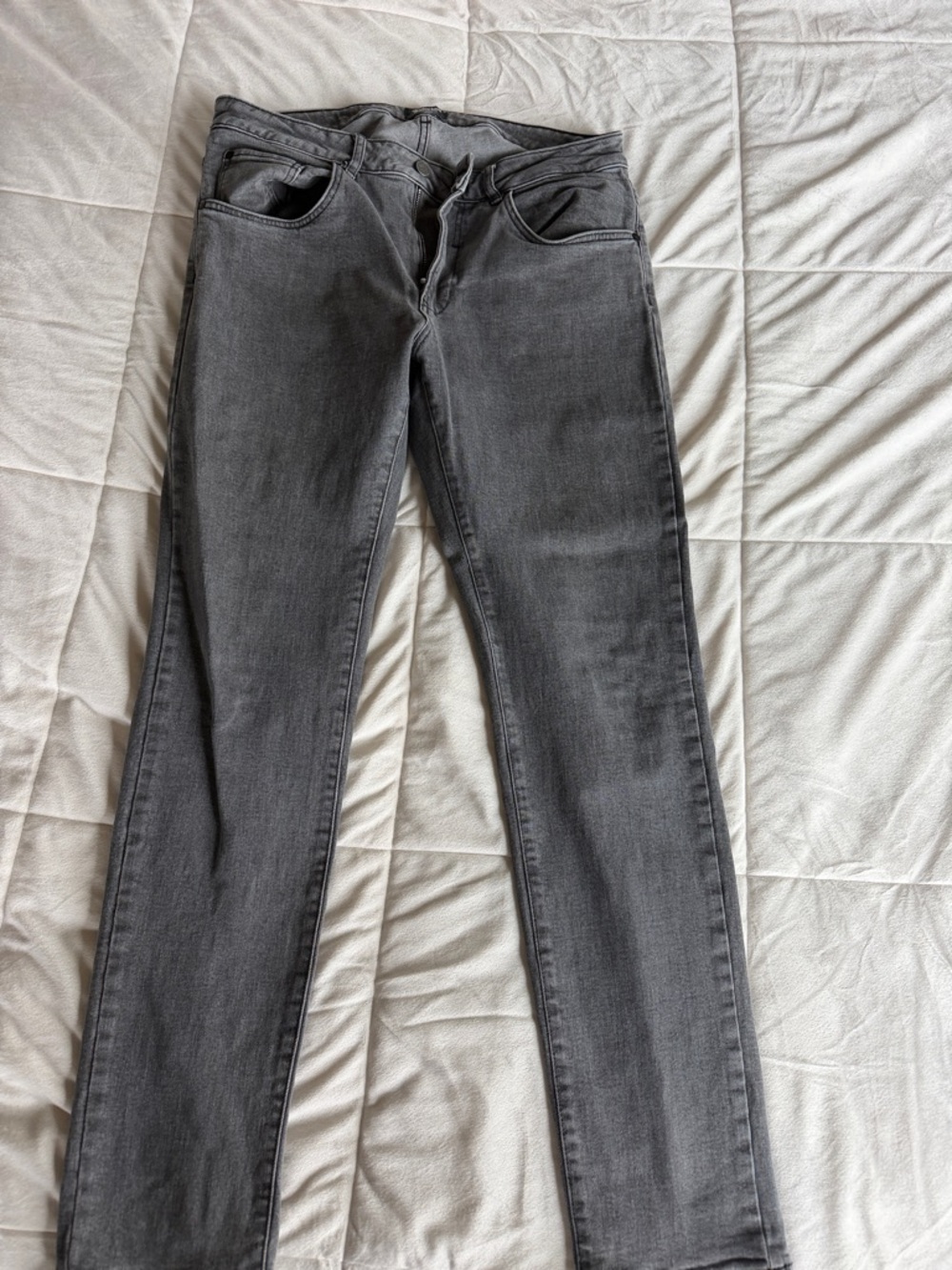 Grey/black wash Straight Leg Jeans
